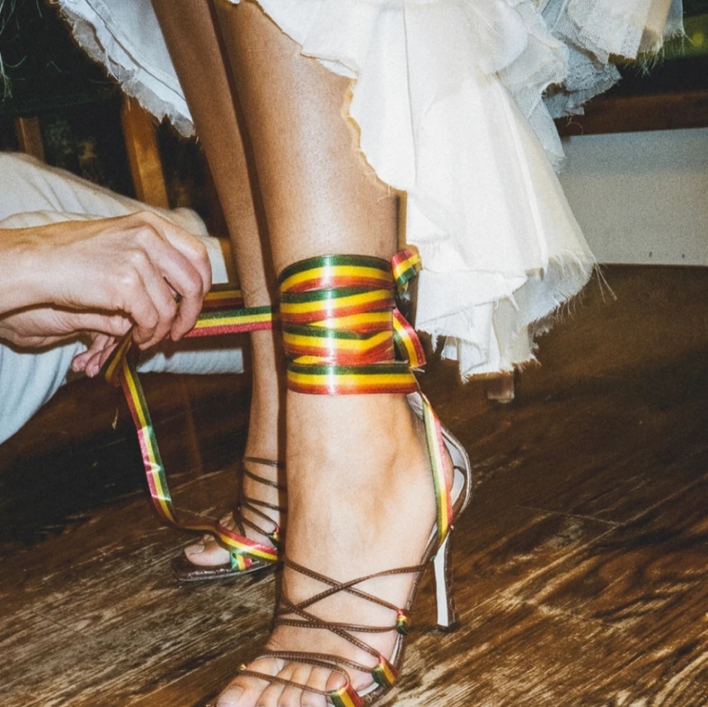 Brother Vellies Negril Ankle Wrap Sandal - Picture 9 of 11